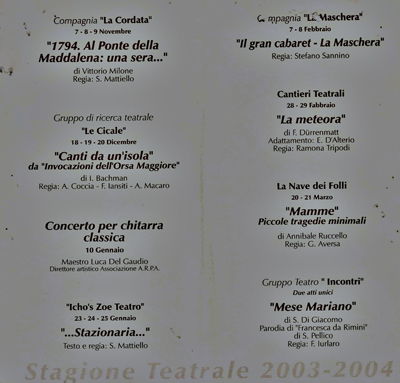 stagione teatrale 2003-2004