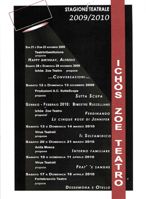 stagione teatrale 2009-2010